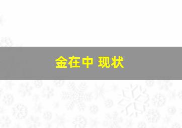 金在中 现状